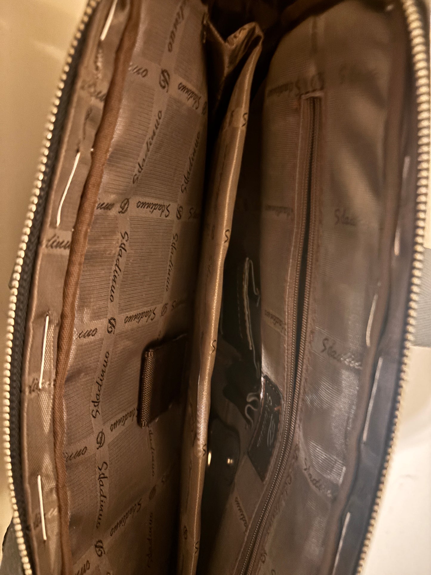 S.D. DINUO Laptop Bag with Leather Trimming, Unisex - Used in Excellent Condition - FREE SHIPPING