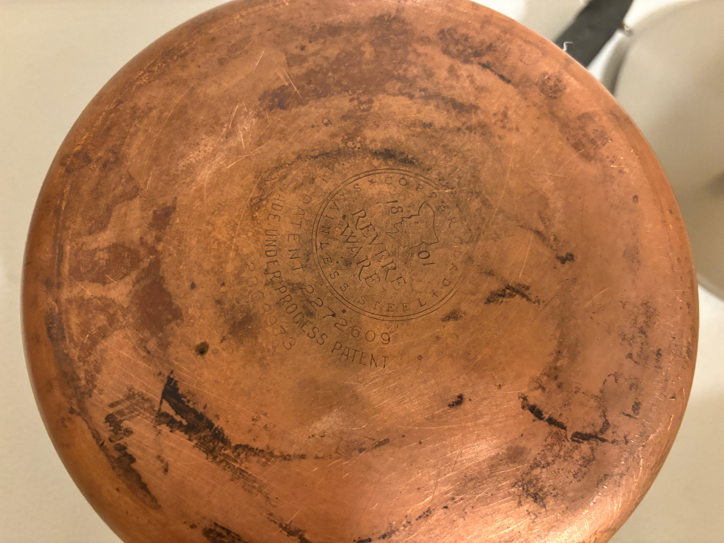 REVERE WARE 2 QT. Sauce Pan Copper Bottom Vintage Pre-1968 USA~ Rome, NY- FREE SHIPPING