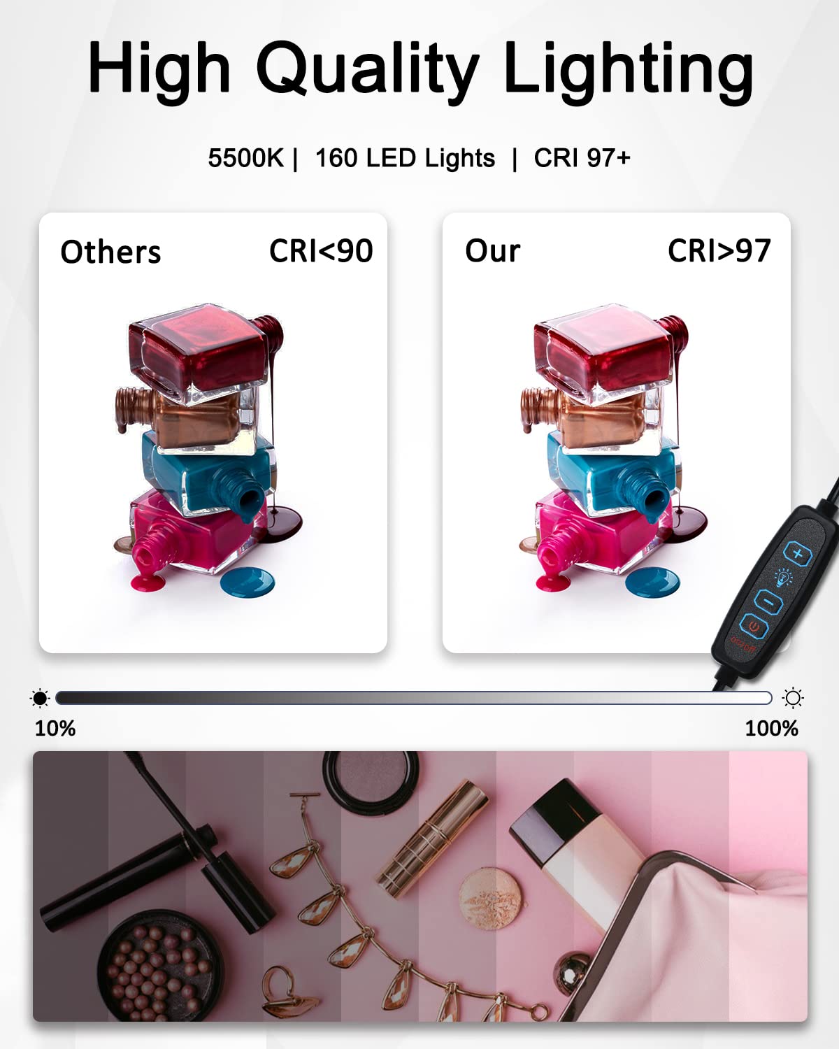 DUCLUS 16x16 LED Light Box for Product Photography