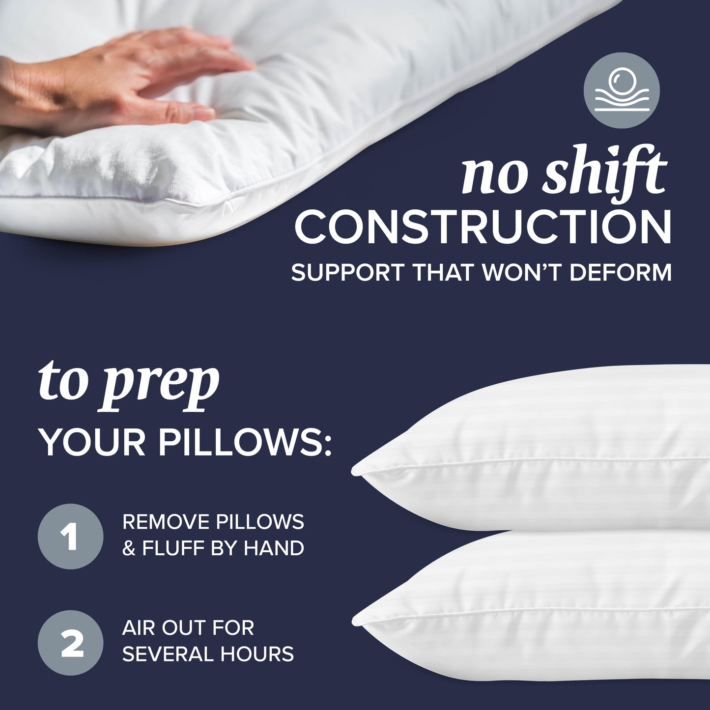 Beckham Hotel Collection Down Alternative Bed Pillows Set of 2