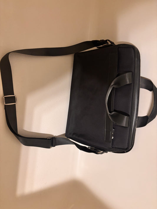 S.D. DINUO Laptop Bag with Leather Trimming, Unisex - Used in Excellent Condition - FREE SHIPPING
