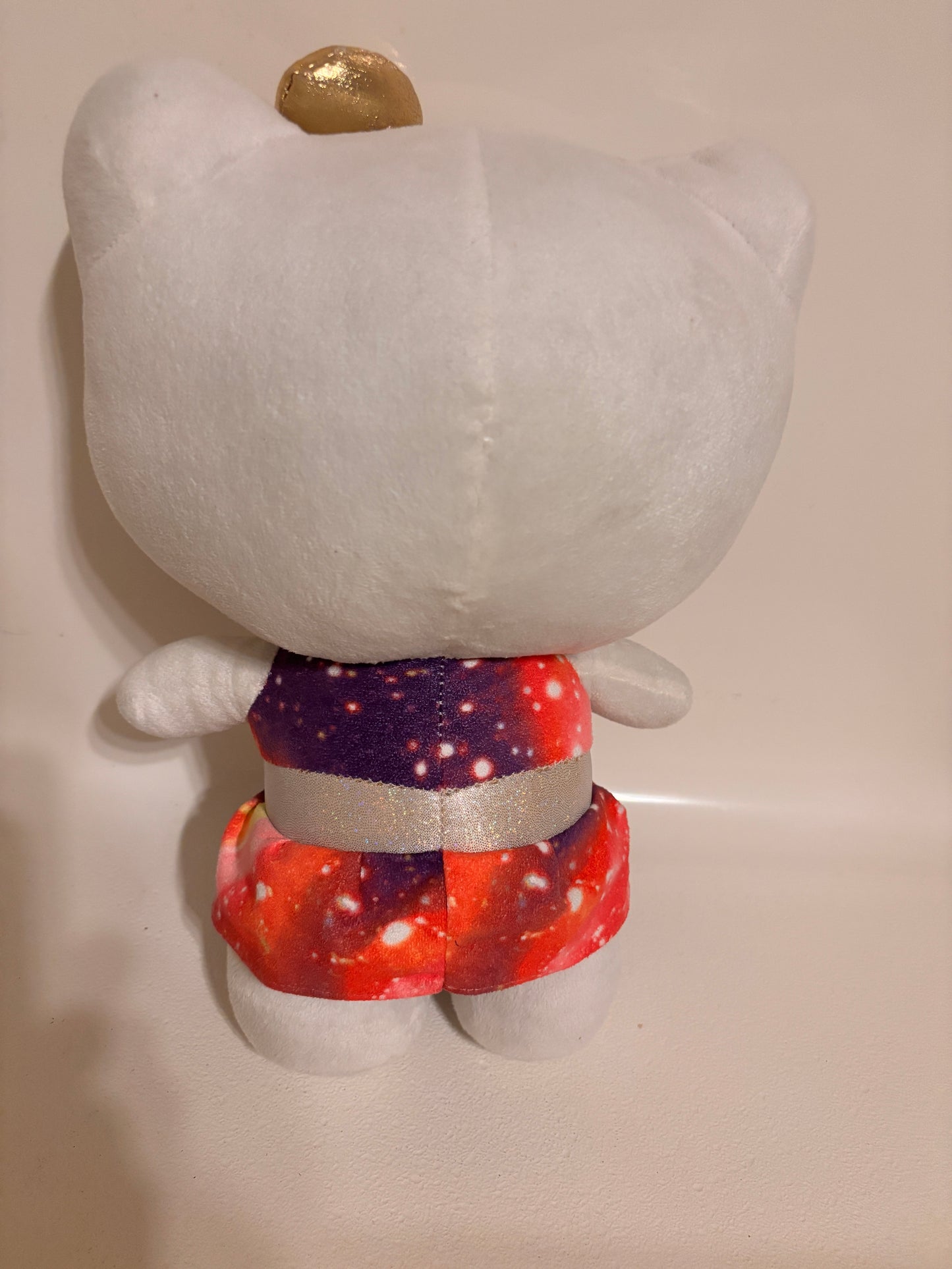 Gold Bow 12” Tall GUC Hello Kitty Plush Fiesta Sanrio 2016 Galaxy Dress Gold Bow 12” Tall - FREE SHIPPING