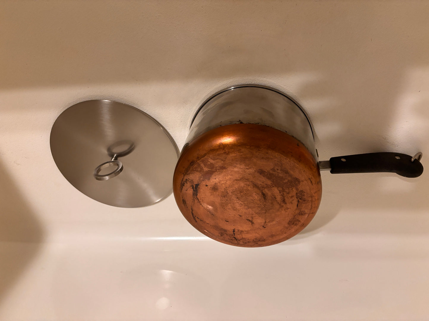 REVERE WARE 2 QT. Sauce Pan Copper Bottom Vintage Pre-1968 USA~ Rome, NY- FREE SHIPPING