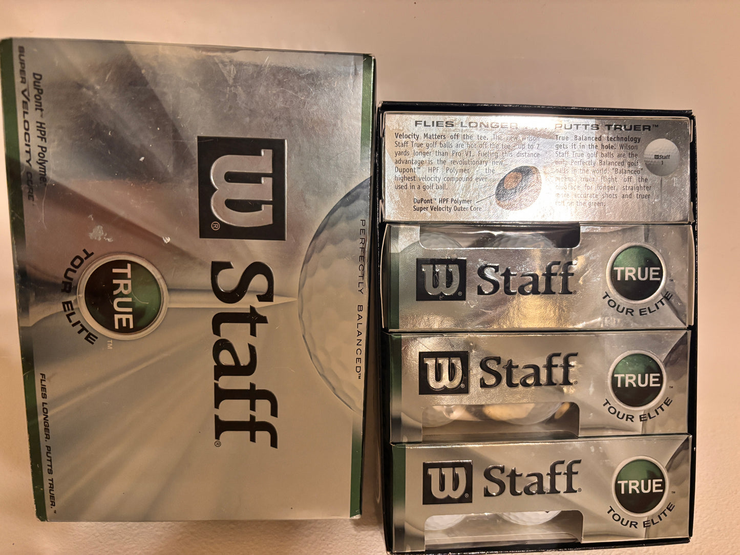 Wilson Staff True Velocity Golf Balls 1 Box Of 12 NEW in Package - FREE SHIPPING