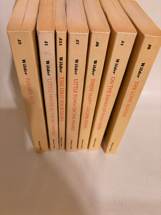 Little House on the Prairie 1971 Wilder Harper & Row 7 Book