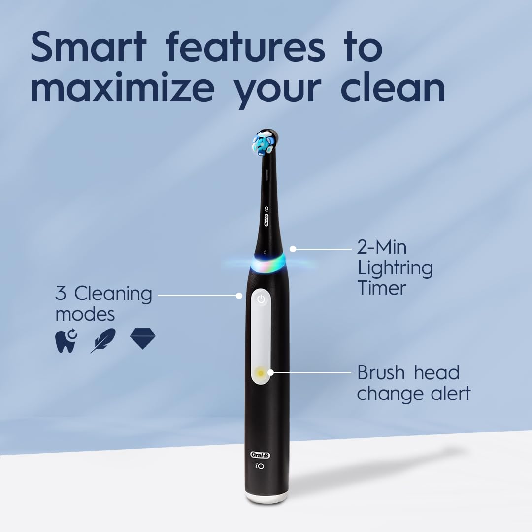 Oral-B iO Deep Clean Rechargeable Electric Powered Toothbrush, Black