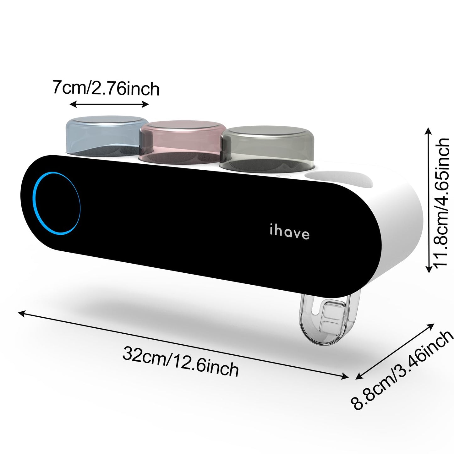 iHave Wall Mounted Electric Toothbrush Holder with UV Sanitizer