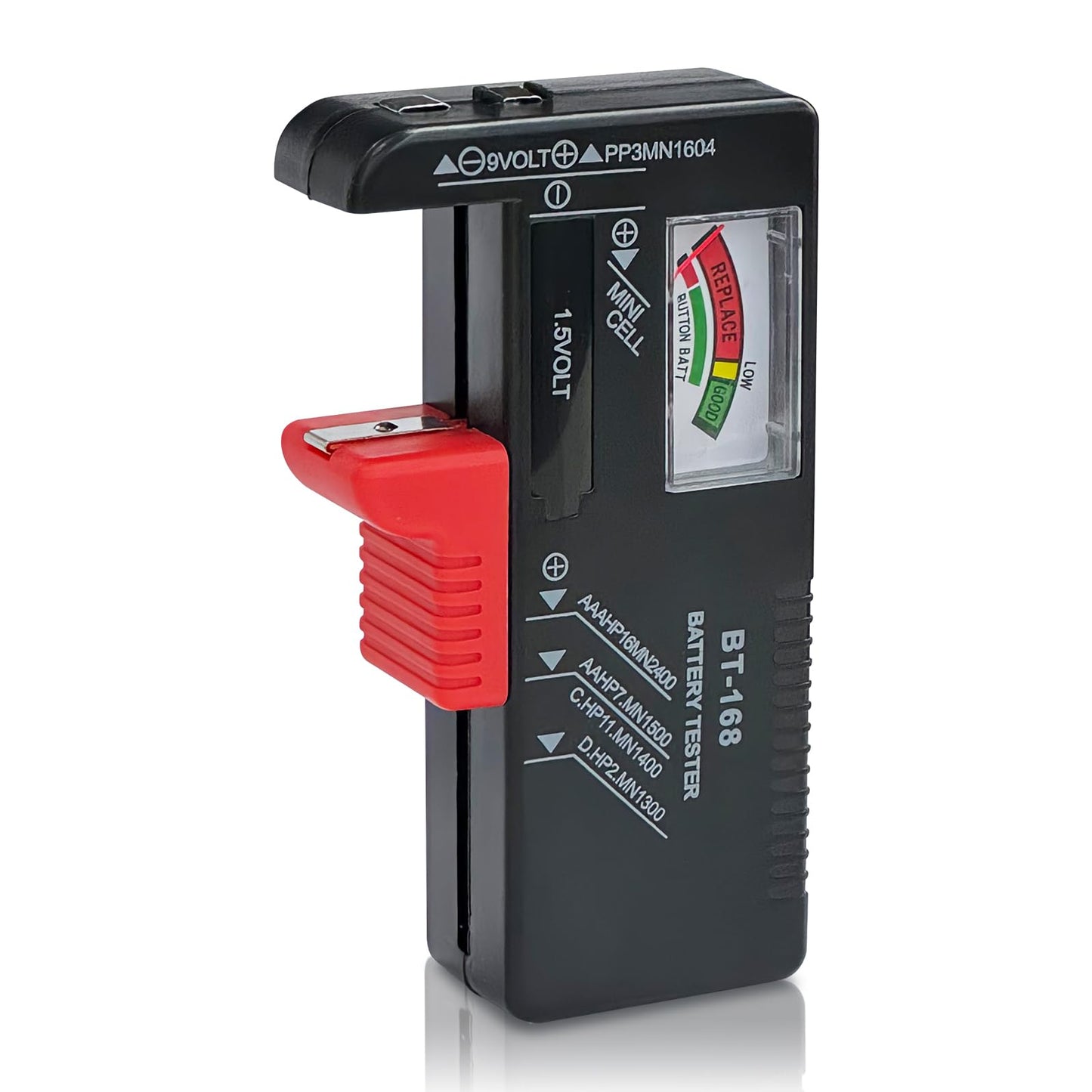 Dlyfull Universal Battery Tester, for AAA AA C D 9V 1.5V Button Cell Household Batteries