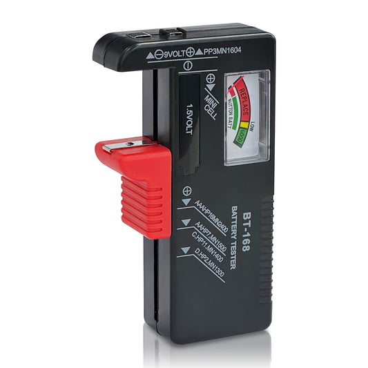 Dlyfull Universal Battery Tester, for AAA AA C D 9V 1.5V Button Cell Household Batteries