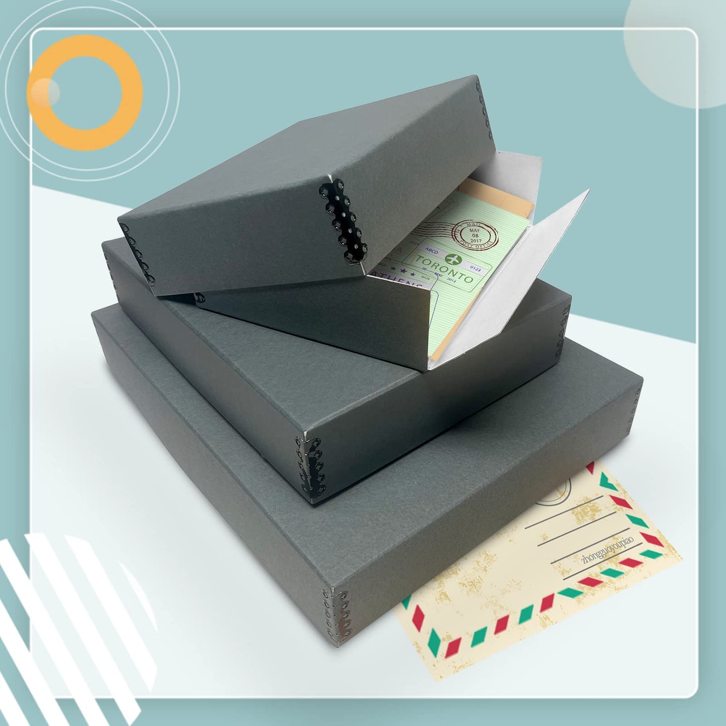 Golden State Art Archival Storage Box, Acid-Free Museum Quality