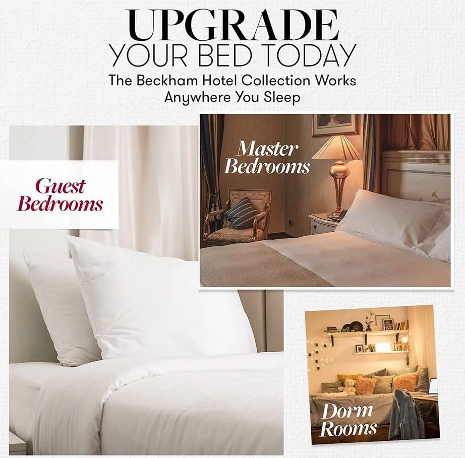 Beckham Hotel Collection Down Alternative Bed Pillows Set of 2