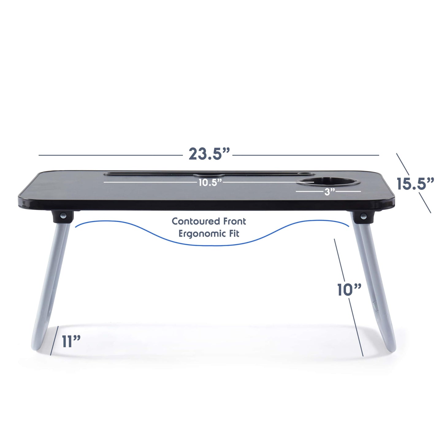 Large Laptop Bed Tray Table Adjustable Foldable Lap Desk
