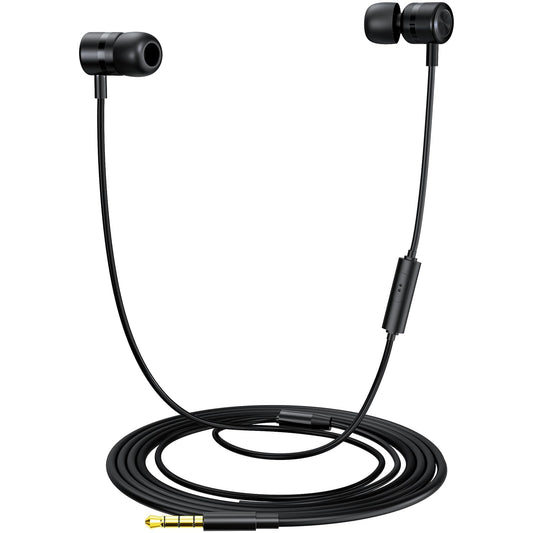 MORMOQUE EP-06 Wired Earbuds, 3.5mm Jack 4.9ft Long Cord Ear Buds, 6 Ear Tips,for Smartphones/Laptop/Computer Etc.