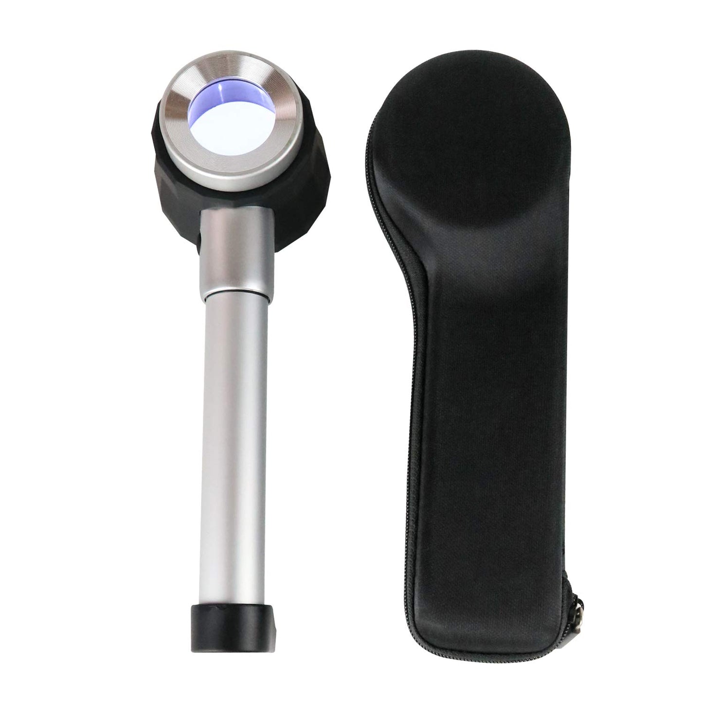 Vludiss 10X Lighted Magnifying Glass for Jewelry, Coins & Antiques