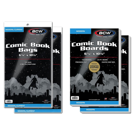 BCW Comic Book Protection Bags and Backing Boards, 200