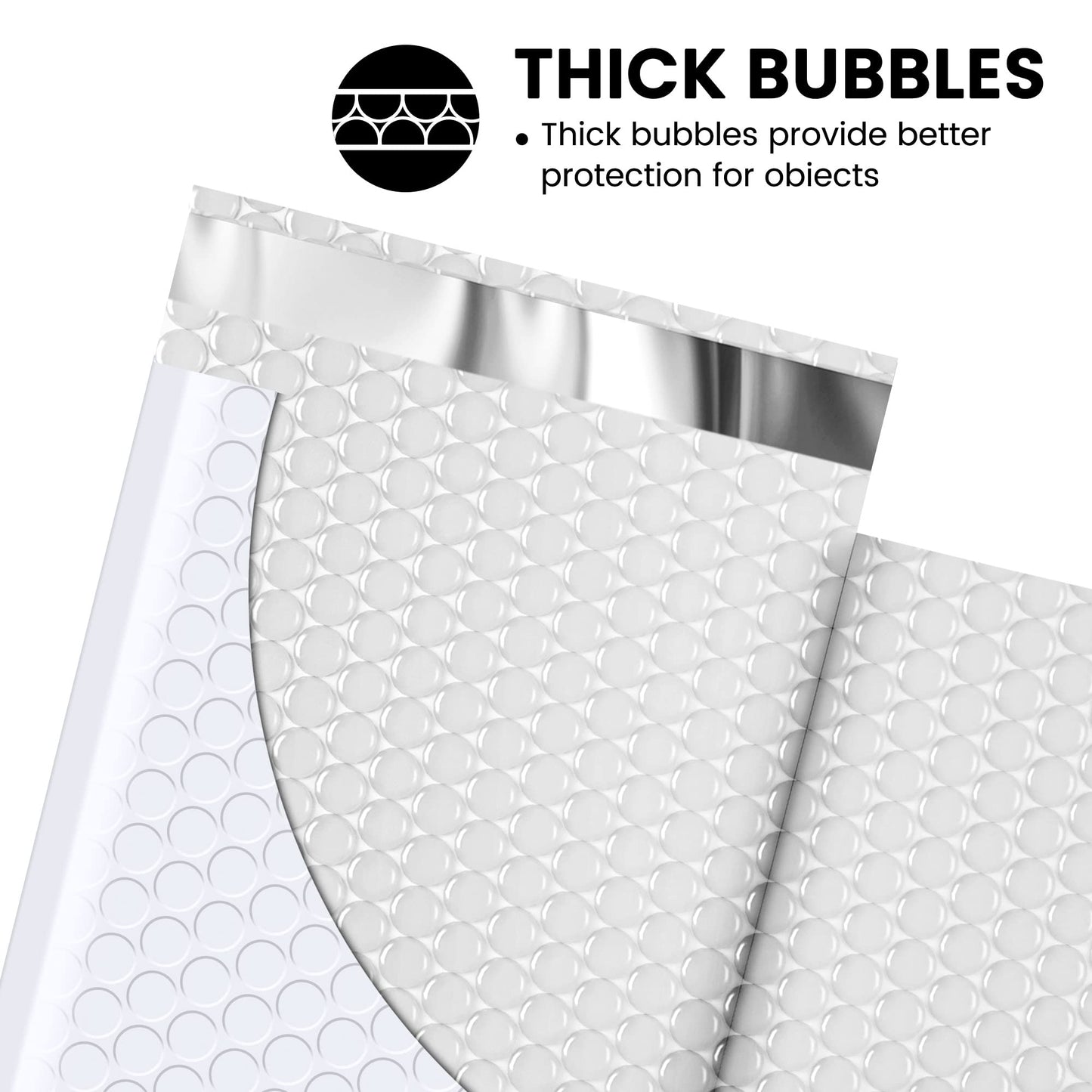 Bubble White Padded Envelopes for Mailers 100 Pack