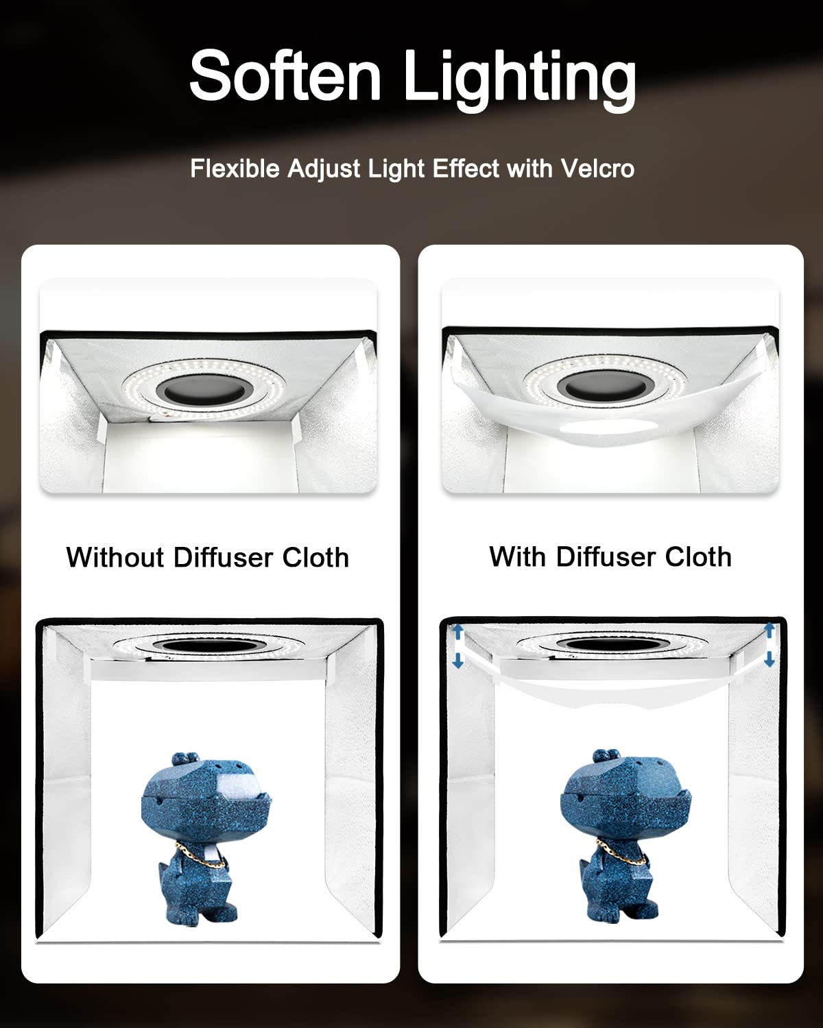 DUCLUS 16x16 LED Light Box for Product Photography