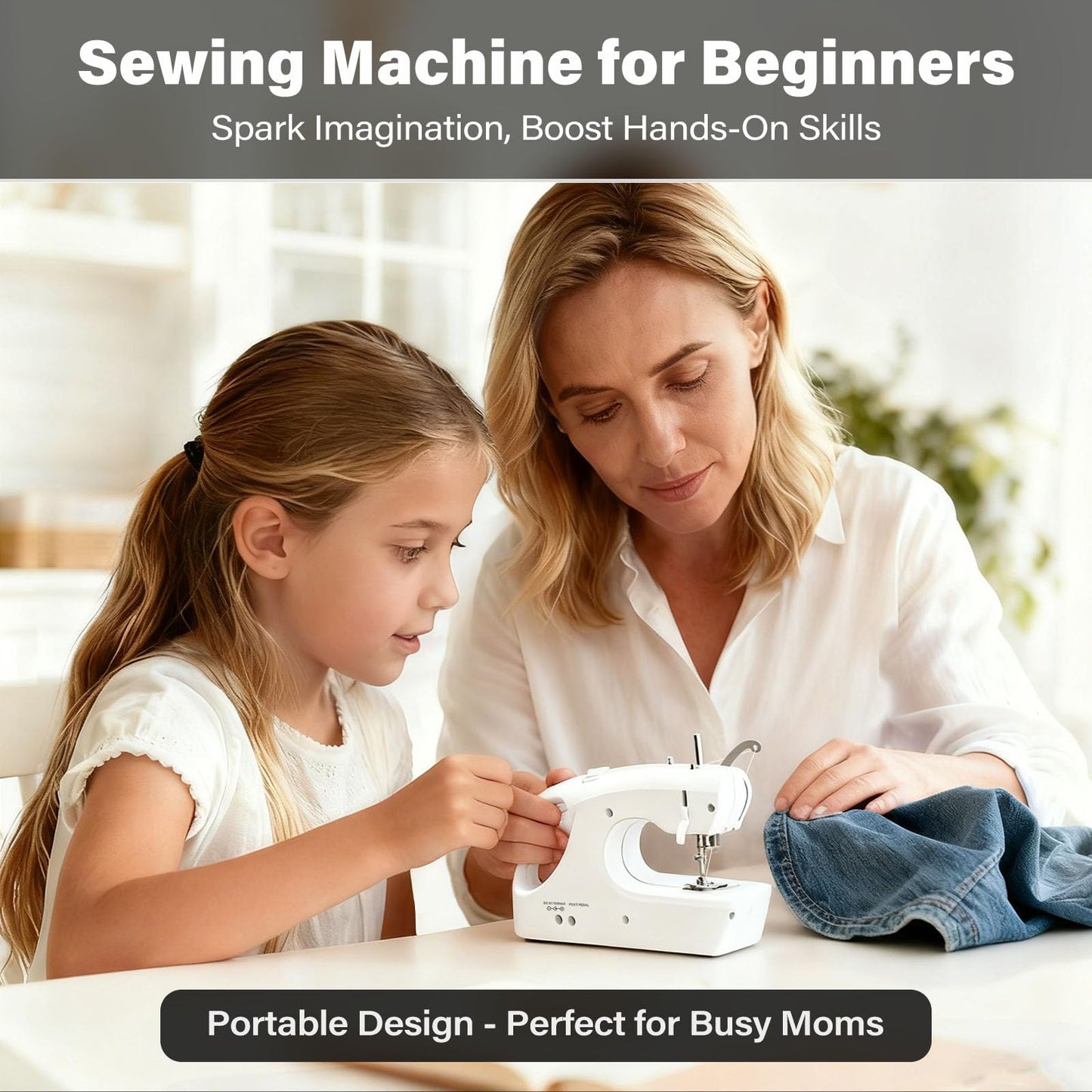 Portable Cordless Handheld Sewing Machine, ideal Sewing Machine for Beginners.
