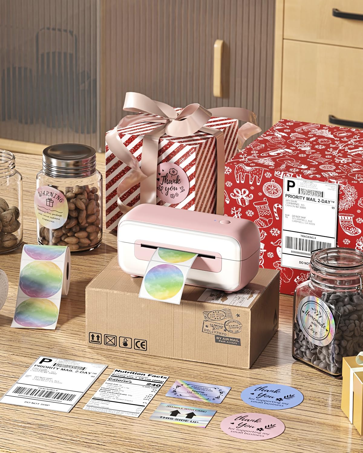 Phomemo Bluetooth Thermal Shipping Label Printer- 4x6, Compatible with iPhone Android Windows Mac, Fast Inkless Printing for Ebay Amazon Shopify USPS FedEx