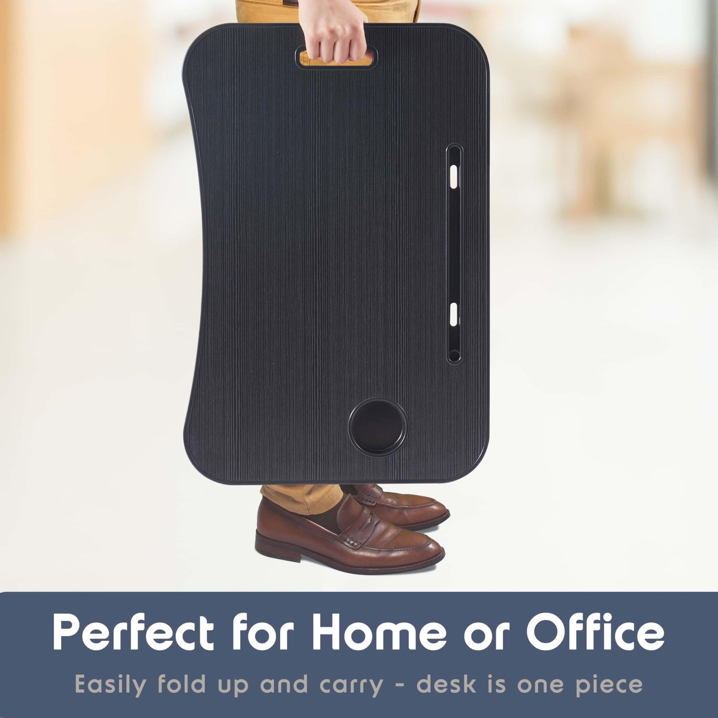 Large Laptop Bed Tray Table Adjustable Foldable Lap Desk