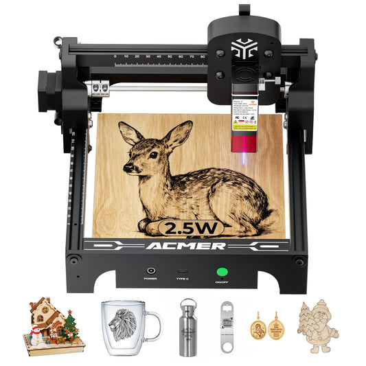 ACMER S1 Laser Engraver 2500mW, Compact Desktop Engraving & Cutting Machine